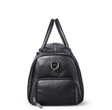 Edmond Jnr Leather Weekend Travel Bag Black Side