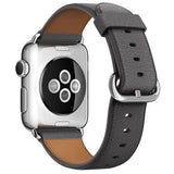 Leather Watch Band for Apple Watch, 38MM Grey