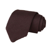 Men's Classic Knit Tie Brown