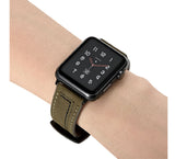 LEATHER WATCH BAND WITH STITCH DETAIL FOR APPLE WATCH 38MM TO 44MM