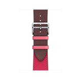 DUAL COLOR LEATHER WATCH BAND FOR APPLE WATCH 38MM TO 44MM