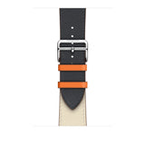 DUAL COLOR LEATHER WATCH BAND FOR APPLE WATCH 38MM TO 44MM