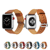 WOVEN GENUINE LEATHER WATCH BAND FOR APPLE WATCH 38MM TO 44MM