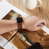 WOVEN GENUINE LEATHER WATCH BAND FOR APPLE WATCH 38MM TO 44MM