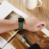 WOVEN GENUINE LEATHER WATCH BAND FOR APPLE WATCH 38MM TO 44MM