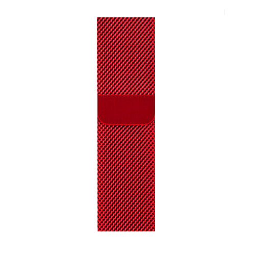 Milanese Red Apple Watch Band