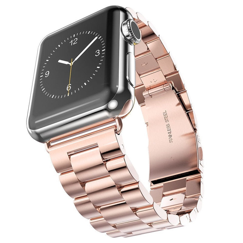 Stainless Steel Watch Band with Watch Rose Gold