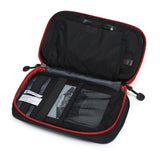 Digital Accessories Travel Bag / Organizer Black And Red Open With Packed Items Second Layer