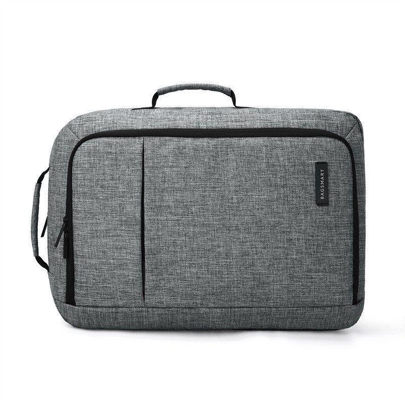 2-In-1 Convertible Travel Briefcase/Backpack Grey Briefcase View